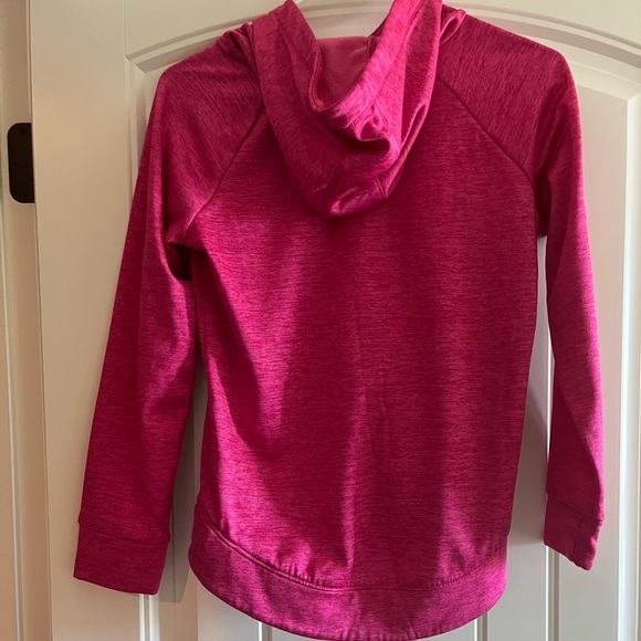 Adidas Pink Fleece Hoodie (Kids Size LG/14) - Picture 2 of 6
